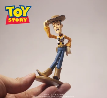Disney Rotaļlietu Stāsts 4 Koka Buzz Lightyear Jessie 4-9cm 10pcs/set Rīcības Attēls, Anime Kolekcija Statuetes Rotaļlieta modelis bērniem