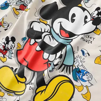 Disney Sporta Krekls Modes Donald Duck Mickey Mouse, Karikatūra Izdrukāt Garām Piedurknēm O-Veida Kakla Streetwear Harajuku Sieviešu Topi Brīvs Sieviete