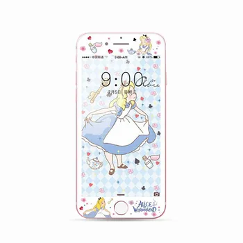 Disney ir 2021. Princese Karikatūra Rūdīts Stikls Iphone 6S 6 7 8 Ekrāna Aizsargs, ar aizsargplēvi Iphone 6S 6 7 8 Plus