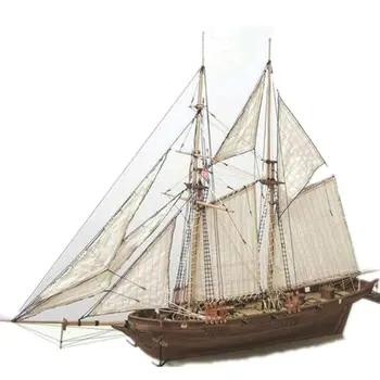 Diy Koka Jahtu Pulcēšanās Modelis Halcon Buru Laivas Diy Jahtu Modeļa Komplekta Rotaļlietas, Bērnu Rotaļlietas, Dāvanu