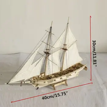 Diy Koka Jahtu Pulcēšanās Modelis Halcon Buru Laivas Diy Jahtu Modeļa Komplekta Rotaļlietas, Bērnu Rotaļlietas, Dāvanu