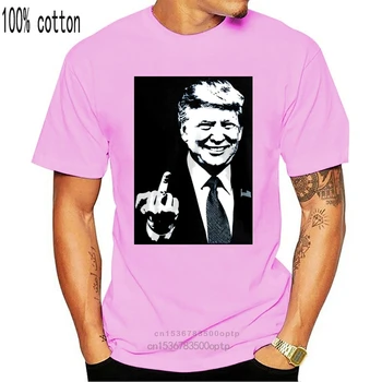 Donald Trump Vidējo Pirkstu Padarīt Ameriku Lieliski Atkal Melns T-Krekls, Izmērs S-3Xl Street Wear Fashion Tee Krekls