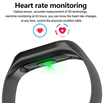 Doolnng M3 Plus Sports Fitness tracker Skatīties Smartband Smart Aproce asinsspiediens, Sirds ritma Monitors Smart joslā Aproce Vīriešiem