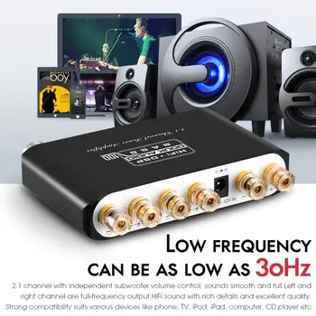 Douk Audio Q100 HiFi 2.1 Kanālu Bluetooth 5.0 Digitālo Pastiprinātāju, Stereo Mājas Audio-Subwoofer Amp 80W+40W*2