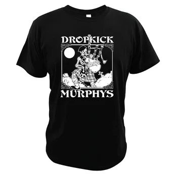 Dropkick Murphys T Krekls Skelets Piper Amerikāņu Celtic Punk Grupa Tshirt Elpojošs Kokvilnas T-Veida Topi
