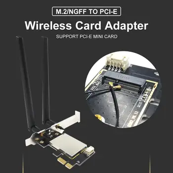 Dual Band 2.4 gb / s WiFi Tīkla Karte Pcie Wifi, Bluetooth M. 2/NGFF Bezvadu Karti Uz PCI Express Adapteri Pc Desktop Windows 10