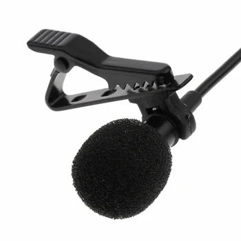 Dual Head USB Mikrofons Clip-on Lavalier Mikrofoni Mini Vadu Ārējo Mikrofonu, Lai Mobilo Tālruni, Klēpjdatoru, Planšetdatoru Ierakstu