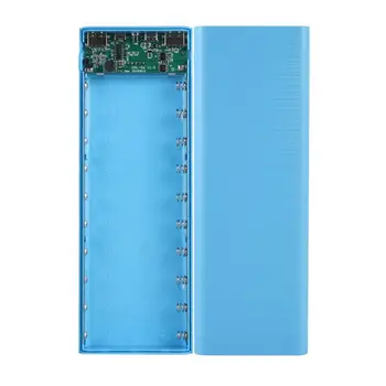 Dual LCD USB Power Bank Shell 10x18650 Akumulatora korpusa Portatīvo Ārējā Kaste bez Akumulators Powerbank Aizsargs