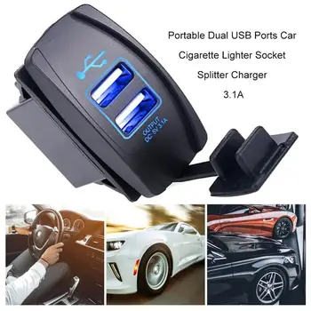 Dual USB Porti Strāvas Adaptera modulis Universālais Auto piepīpētāja Ligzdas Sadalītājs Lādētāju 3.1