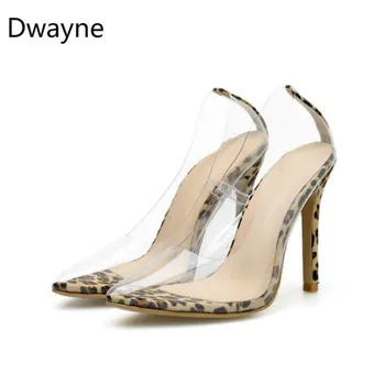 Dwayne Skaidrs, PVC Caurspīdīga Sūkņi Sandales Organiskā stikla Papēža augstpapēžu kurpes augstpapēžu kurpes Punktu Pirkstiem Sieviešu Puses Kurpes Naktsklubs Sūkņi 2020