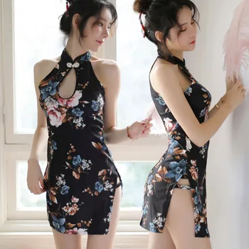 Dzimums Apakšveļa Porno Cosplay Sexy Cheongsam Apakšveļa Atvērt Kājstarpes Ķīniešu Kleita Mežģīņu Apakšveļa Bodysuit lenceria sexi para mujer