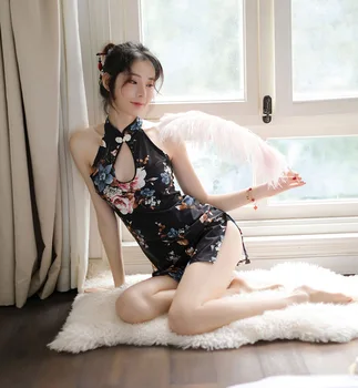 Dzimums Apakšveļa Porno Cosplay Sexy Cheongsam Apakšveļa Atvērt Kājstarpes Ķīniešu Kleita Mežģīņu Apakšveļa Bodysuit lenceria sexi para mujer