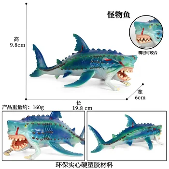 Dziļūdens Zivis, Dzīvnieku Modelis Rīcības Attēls Jūras Dzīvnieku Darbības Rādītāji Kolekcija PVC Bērnu Izziņas Rotaļlietas
