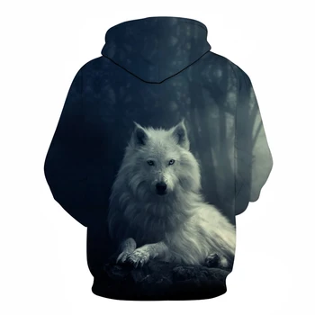 Dzīvnieku Hoodies Wolf 3D hoodies Vīriešiem pelēkā vārna Unisex Plus Lieluma sporta Krekls 6xl Treniņtērpi Piliens Kuģa Jaunums Streetwear Zīmola Pulovers