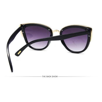 Dāmas Modes Cat Eye Saulesbrilles Plastmasas Rāmis Brilles, Leoparda Krāsā, Saulesbrilles