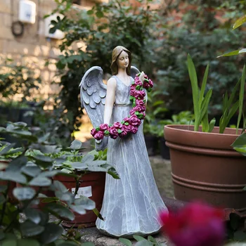 Dārza apdare, āra dārza Amerikāņu valsts dārza dekorēšana sveķu attēls little angel ziedu pasaku apdare