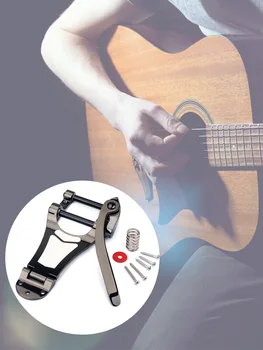 Džeza ģitāras tilts aukliņu tremolo sistēma lieliem muskuļiem, lai Gibson ES335 Vibrato Tremolo Tiltu Liels Kloķa Tailpiece Sistēma