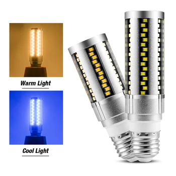 E27 LED Kukurūzas Spuldzes 220V Nav Mirgošanas Ampoule LED Svece Lampa 15W, 20W Smart Ic Lampas Spuldzes LED Lustras 240V Iekštelpu Apgaismojums
