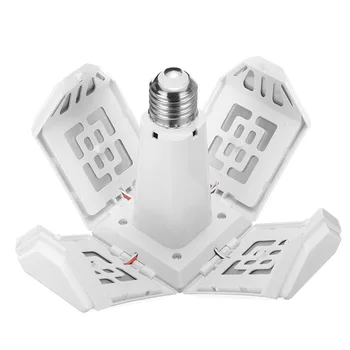 E27 Led ventilatoru garāžas lampas LED Garāžas Gaismas Deformējami Griestu Gaismas ķermenis Lampas Rūpniecības lampas 3000-6500K augstas bay led gaismas