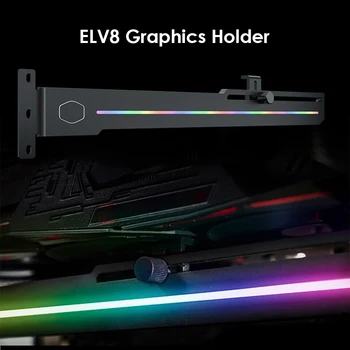 ELV8 LED GPU Turētāji Cooler Master Adresējama RGB Vertikālā Grafisko Karšu Turētājs Mājsaimniecībām Datori Dekoriem