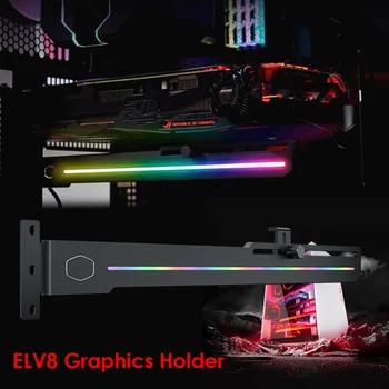 ELV8 LED GPU Turētāji Vēsāks RGB Vertikālā Grafiskais Master Adresējama Kartes Turētājs Mājsaimniecībām Datori Dekoriem