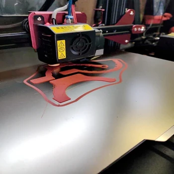ENERĢISKS 330x330mm Noņemšanas Atsperu Tērauda PEI Drukāt Gulta Flex Veidot Plate+Magnētiskās Uzlīmes, lai Tronxy X5S DIY 3D Printeri Siltuma Gulta