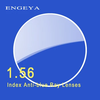 ENGEYA 1.56 Indekss Anti-zilā Vienotu Redzējumu Sveķu Lēcas, Asfēriskie Lēcu, lai Tuvredzība Hyperopia Receptes, Lēcas, Brilles UV400