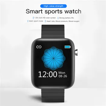 ESEED V68 Smart Skatīties vīrieši 1.54 collu ekrāns, Sirdsdarbības Ātrums, asinsspiediens Smartwatch Sporta IP67 Waterproof Pulkstenis ios xiaomi