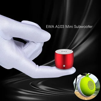 EWA A103 Super Mini Jaudīgu Portatīvo Bluetooth Skaļruni Bezvadu Āra Bass Subwoofer Boombox Dušas Skaļrunis altavoz ducha
