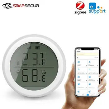 EWelink LCD Displejs Temperatūras Un Mitruma Viedo Sensoru Smart Home APP Tālvadības Zigbee Smart Home Sīkrīkus