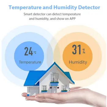 EWelink Smart Home EWelink Temperatūras Un Mitruma Sensors Zigbee Temperatūras Un Mitruma Detektors Automatizācijas Moduļi
