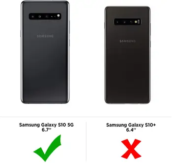 EasyAcc Case for Samsung Galaxy S10 5G, Mīksta TPU kristāldzidru Slim Anti Slīdēšanas Gadījumā Pārredzama Atpakaļ Aizsargs Vāks Samsung