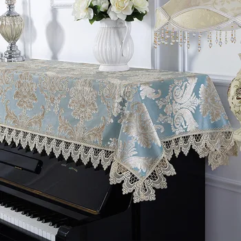 Eiropas stila izšūtās mežģīnes, klavieres, dvieļu mājās, kāzu dekorēšana tekstila Pusi segtu vispārējās lielums Eleganti klavieres dvieļi