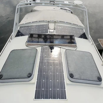 Elastīgas saules paneļu 200w 12v 100w bateriju lādētāju, saules baterijas, DIY komplektu pilnīgu 5v, usb, telefona automašīnu laivu RV caravan home sistēmas