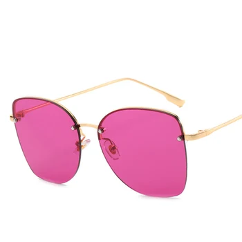 Elbru Modes Pusi Rāmja Saulesbrilles Kniežu Personības Saules Brilles Klasiskā Stila Brilles Krāsains Skaidrs, Lēcas, Briļļu Unisex