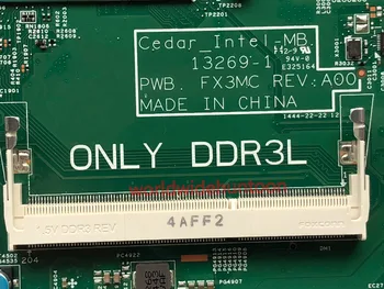 Elegants Motherboard Dell Inspiron 3542 Klēpjdatoru, P/N CN-00XDMH 00XDMH FX3MC REV: A00 Ar CPU I3-4030U Integrēto GPU DDR3L