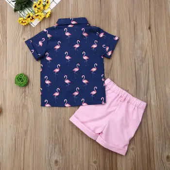 Emmababy Jauno Vasaras Toddler Bērnu Bērni Zēns Krekls Topi+Bikses Džentlmenis Apģērbs, Apģērbu 2PCS Set