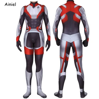 Endgame Kvantu Valstībā Cosplay Kostīmi Supervaronis Kapteinis Amerika Uzvalks Dzelzs Spider Zentai Cilvēks Bodysuit Tērps Pieaugušo bērni