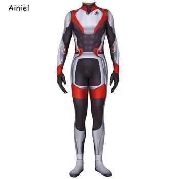 Endgame Kvantu Valstībā Cosplay Kostīmi Supervaronis Kapteinis Amerika Uzvalks Dzelzs Spider Zentai Cilvēks Bodysuit Tērps Pieaugušo bērni