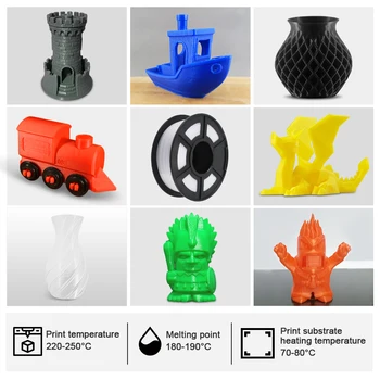 Enotepad PETG 3D Printeri Pavedienu 1kg 2.2 lb Ar Ātru Piegādi Pielaide +/-0.02 mm nav burbulis Spolei 1,75 mm atbalsts Vairumtirdzniecība