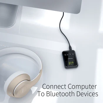 Essager Bluetooth 5.0 Bezvadu Adapteris 3,5 mm Jack Austiņām, Bluetooth Uztvērēju Receptoru Aux Audio Mūzikas Raidītāju TV