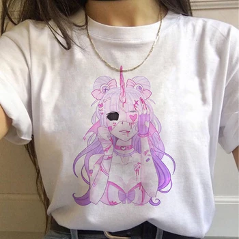 Estētiskās Kaķis Anime Sieviešu Gudrs Sieviešu T-krekls Kawaii Tees Modes Ullzang Sailor Moon 90s Smieklīgu T Kreklu Harajuku Drēbes Tshirt