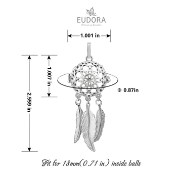 Eudora 18mm Vintage Dobi Sapnis ķērējs Atvērt Krātiņa Medaljonu Ēteriskās Eļļas Aromāts Difuzoru Kulons Lava Kaklarota Rotaslietas K263