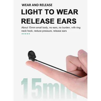 FD1 Auss Miega Austiņas Bluetooth 5.0 Silikona ausu aizbāžņi Vienkāršu Stila Mūziku, Ērti Gulēšanai, Kakla Austiņas ar Mic
