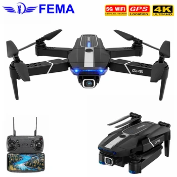 FEMA E525 E525S RC Dūkoņa GPS Sekotu Man ar 4K/ 1080P 5G WIFI FPV Platleņķa HD Kameru Salokāms Mini Dron Quadcopter E520S SG907