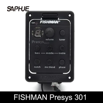 FISHMAN Presys 301 Mic Maisījums Dual Modelis EQ Preamp Uztvērējs Pjezo Pikaps Beat