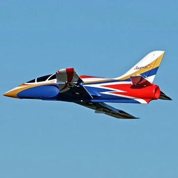 FMS RC Lidmašīnas Avanti V3 Zilā 70mm Ducted Ventilators EAF Jet Augsta ātruma, Liela Apjoma Modelis Lidmašīna Lidmašīnu Avion PNP 6S ar Atsaukt Sargi