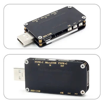 FNB38 Tips-C USB Testeri Bluetooth Ciparu Displejs Sprieguma Un Strāvas Mērītāja Jaudas Mērīšanas Instrumenta Multimetrs Detektors