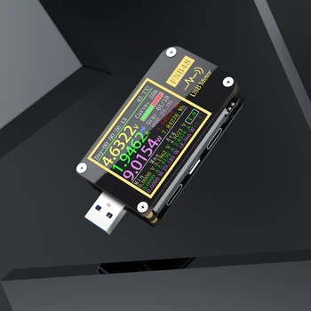 FNB48 PD izraisīt USB Testeri Voltmetrs Pašreizējo QC4 PD3.0 2.0 PPS Ātra Uzlāde
