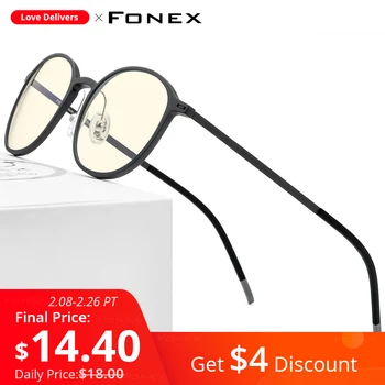 FONEX TR90 Anti Zilā Gaisma Brilles Vīriešiem, Aizsargbrilles, Brilles Brilles Briļļu Antiblue Spēļu Datoru Glāzes par Sievietēm AB02